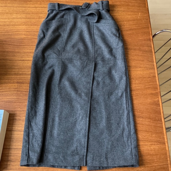 Iris & Ink grey pencil skirt - Picture 1 of 5